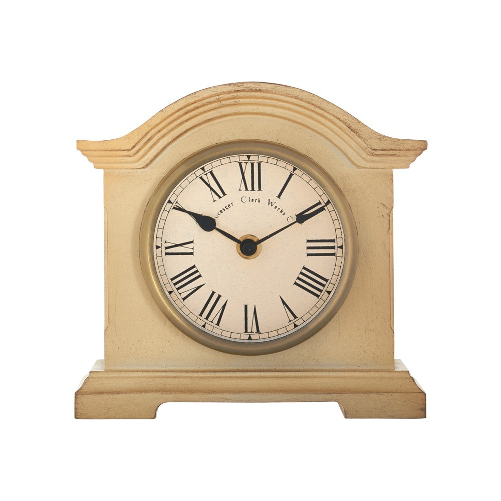 Cream Coloured Acctim Battery Mantle Clock Falkenburg 33282