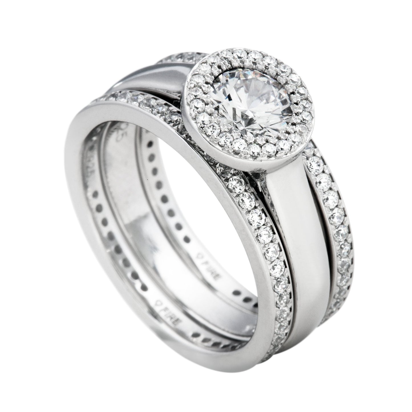 Sterling Silver Set of 3 Rings 61/0938/1