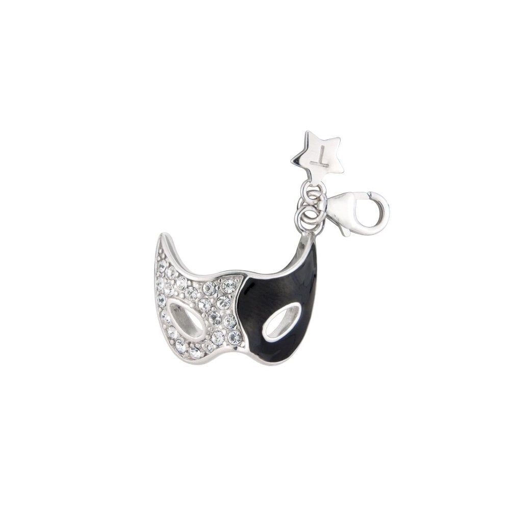 Sterling Silver Theatrrical Mask Charm by Tingle London SCH194
