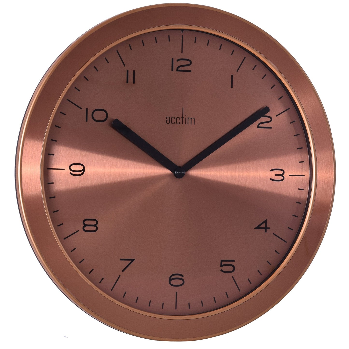 Gold Finish Ultra Slim Battery Wall Clock Dalston 29108