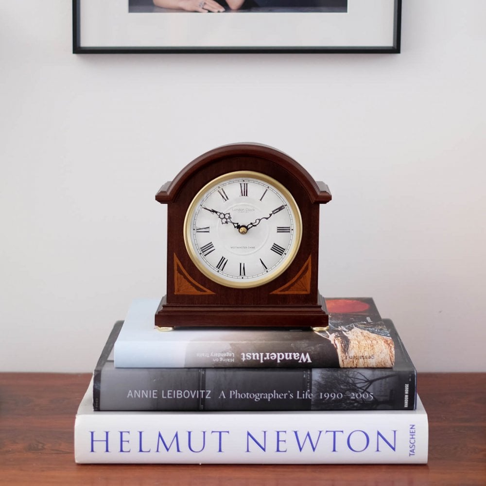 Wooden Westminster Chime Battery Mantel Clock 07029