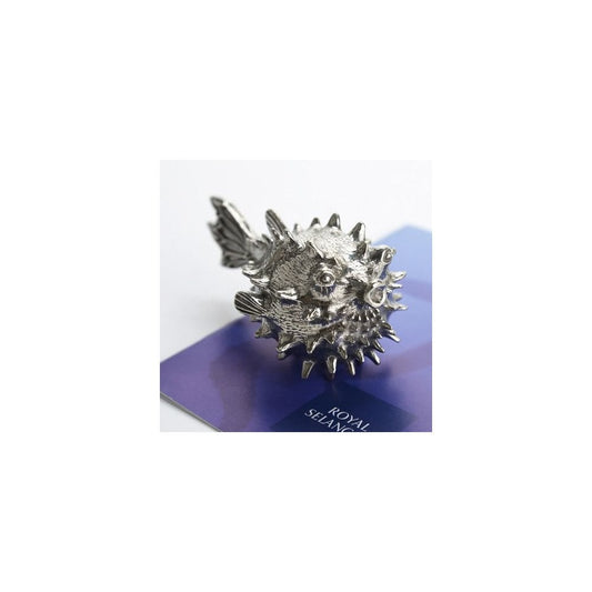 Pewter Wine Decanter Aerator Pufferfish Royal Selangor 014643R