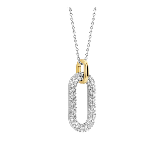 Ti Sento Milano Sterling Silver CZ Necklace 3964ZY