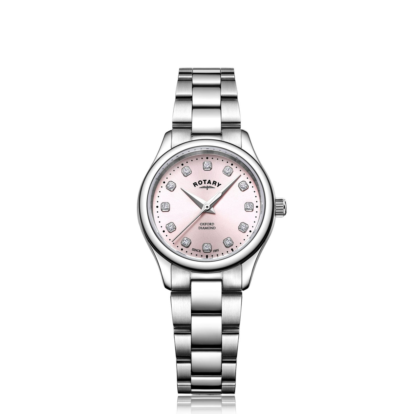 Ladies Steel Quartz Watch Diamond Set Oxford LB05092/07/D