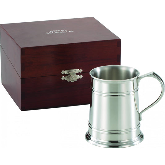 Royal Selangor 1 Pint Pewter Tankard in Wooden Box 0E0045