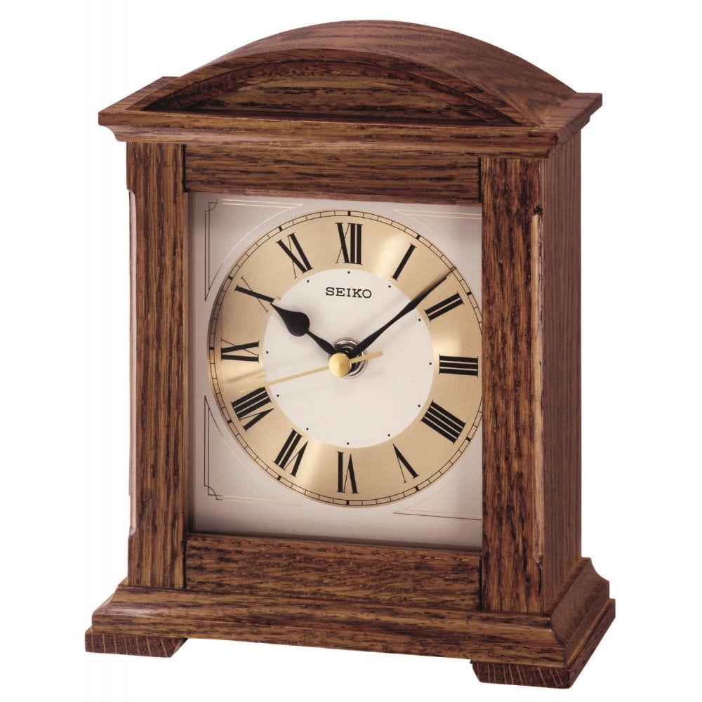 Wooden Seiko Quartz Mantle Clock QXG123B