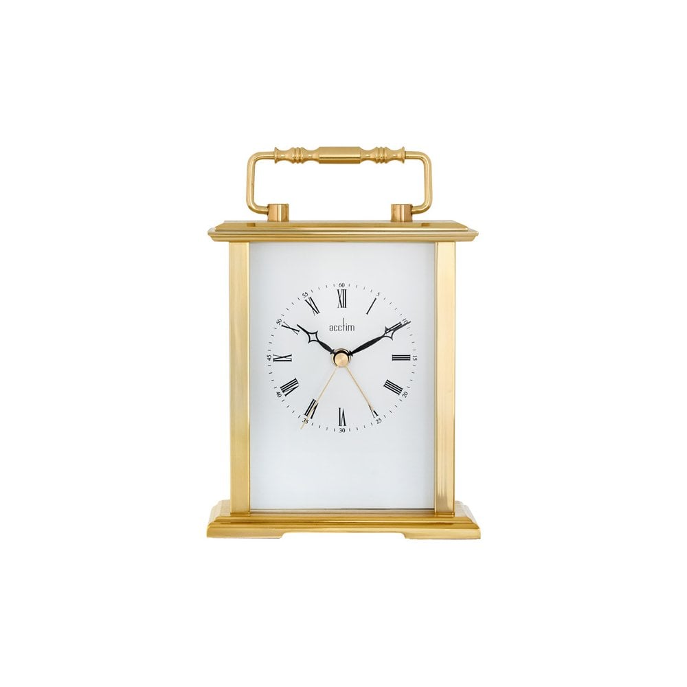 Gold Finish Acctim Battery Carriage Clock Gainsborough 36518