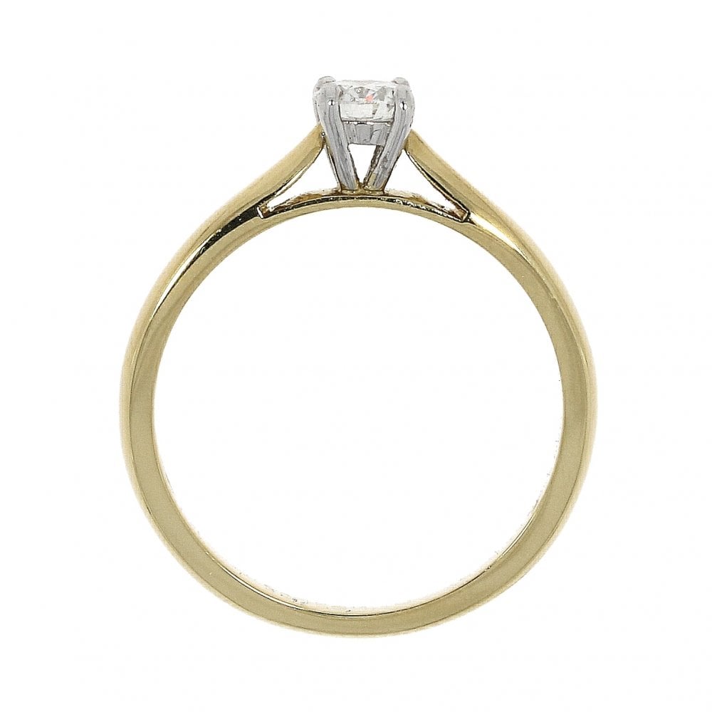18ct & Platinum Certificated Diamond Solitaire Engagement Ring