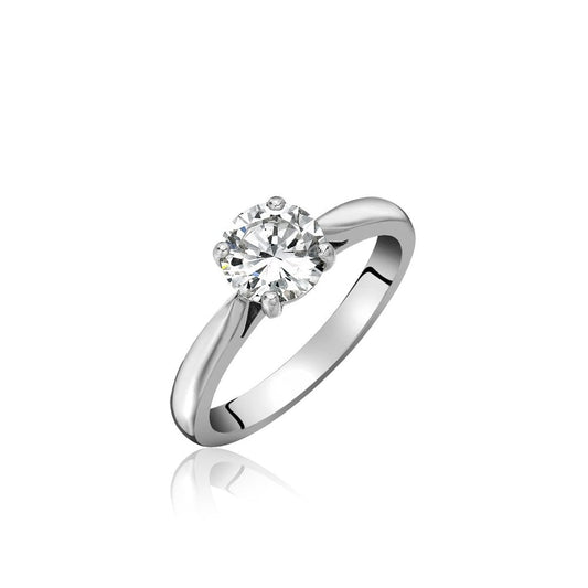 Platinum Single Stone Diamond Solitaire Engagement Ring 0.26ct