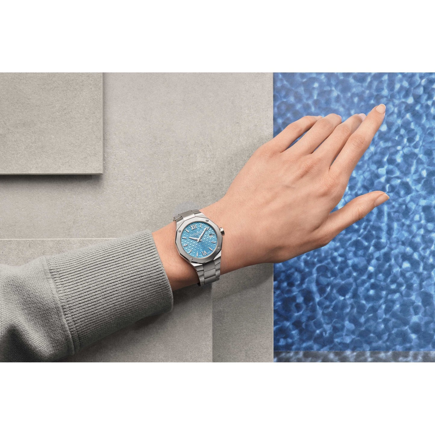 Ladies Steel Quartz Watch on Bracelet with Date Riviera 10612