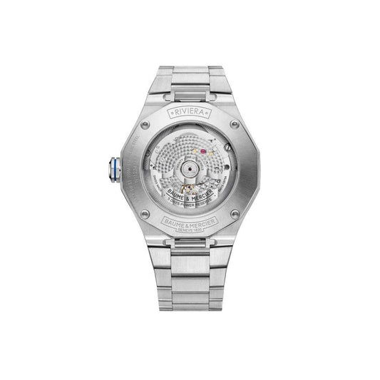 Mens Steel Automatic Dress Watch on Bracelet, Date Riviera 10616