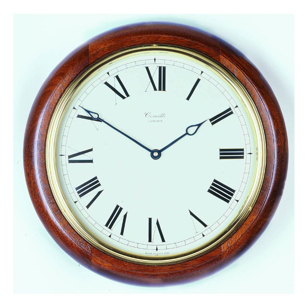 Mahogany Quartz Wall Clock 'The Plymouth' C3042Q