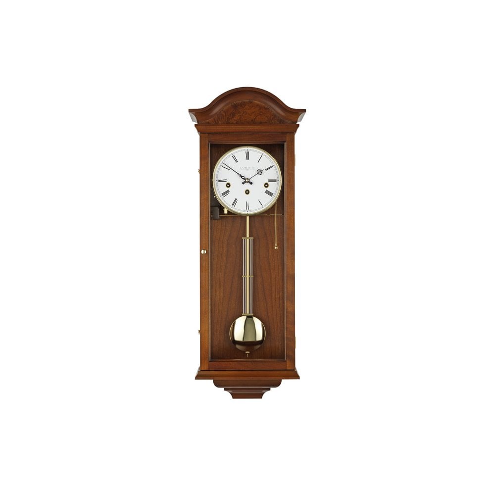 8 Day Wooden Walnut Finish Westminster Chime Wall Clock C3260CH