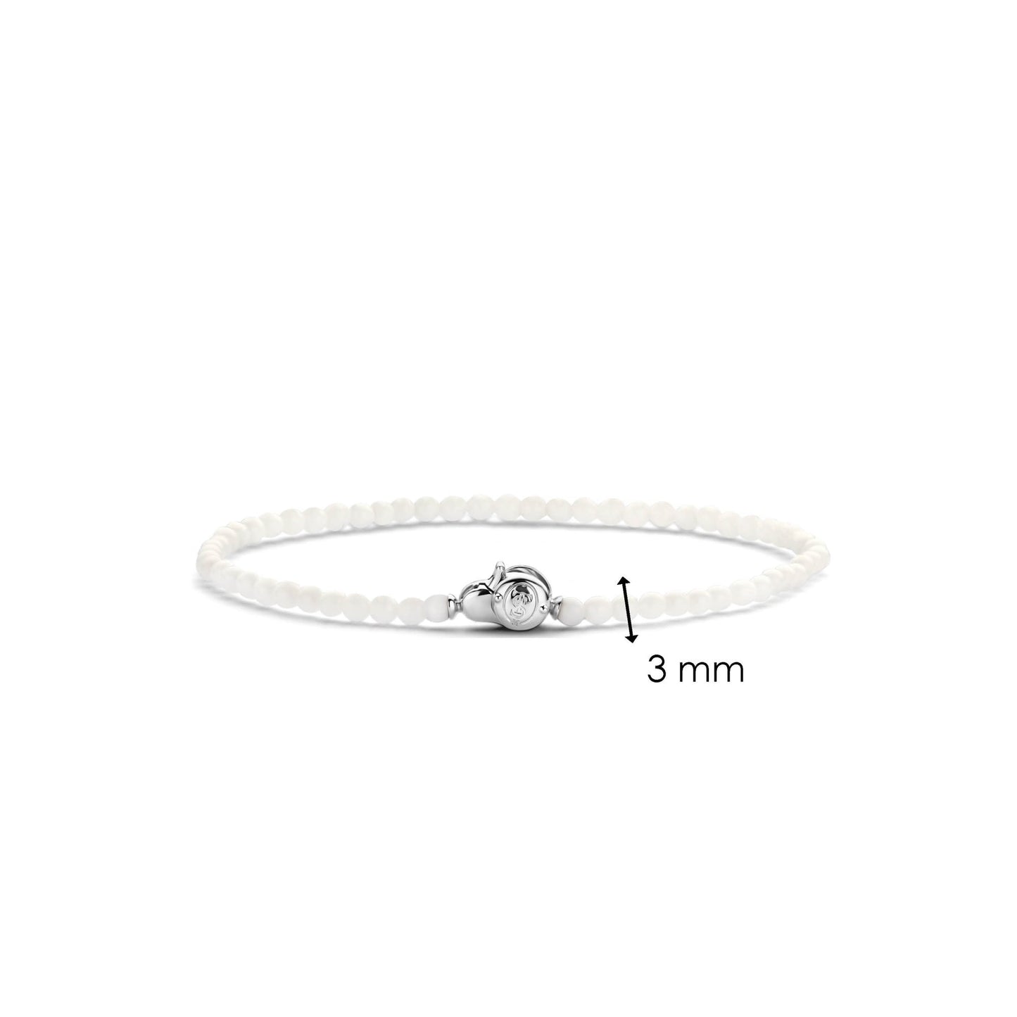 Ti Sento Sterling Silver White Agate Bracelet 2965WA