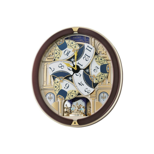 Melodies in Motion Musical Quartz Wall Clock QXM356B