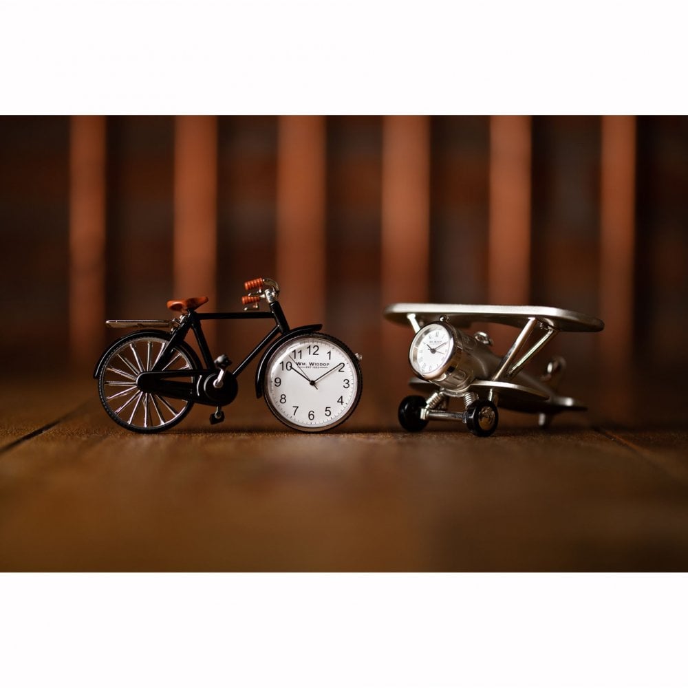 Widdop Miniature Battery Mantle Clock Pedal Bike 9604