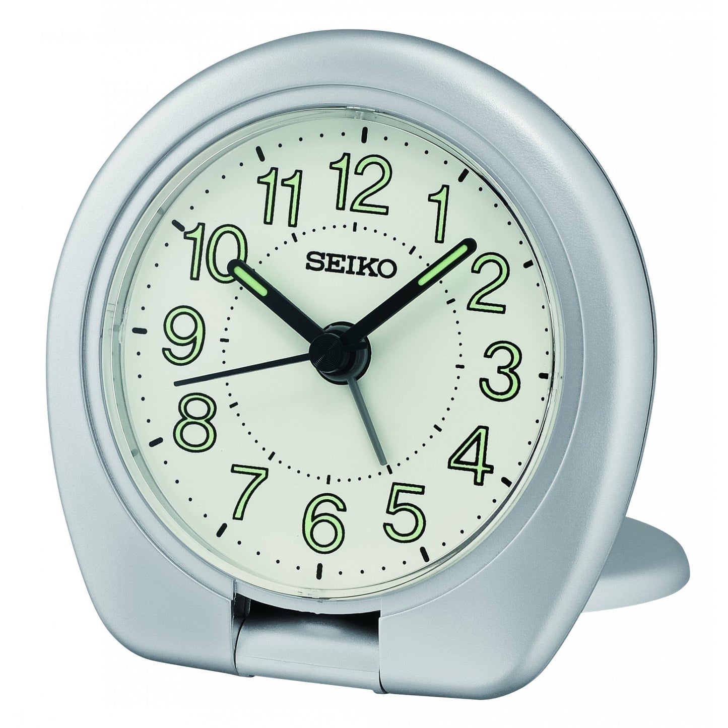 Folding Bedside Battery Travel Alarm Clock with Light QHT018S