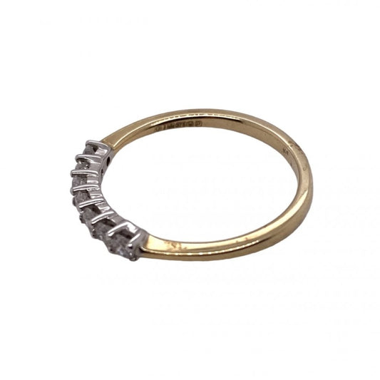 Rigby Jewellers 9ct Yellow Gold Half Eterinty Diamond Ring