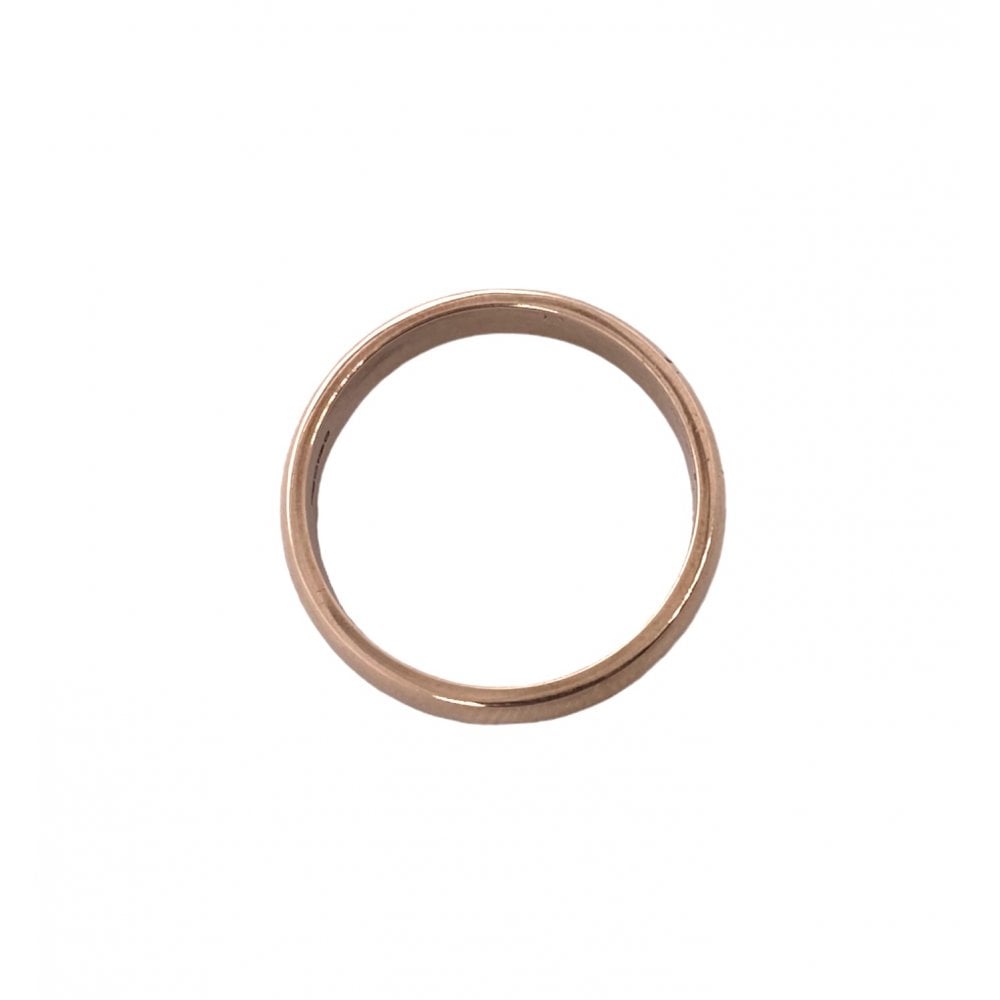 Ladies Rose Gold 4mm Wide Wedding Ring