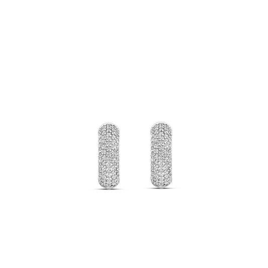Ti Sento Sterling Silver Chunky Hoop Earrings 7909ZI