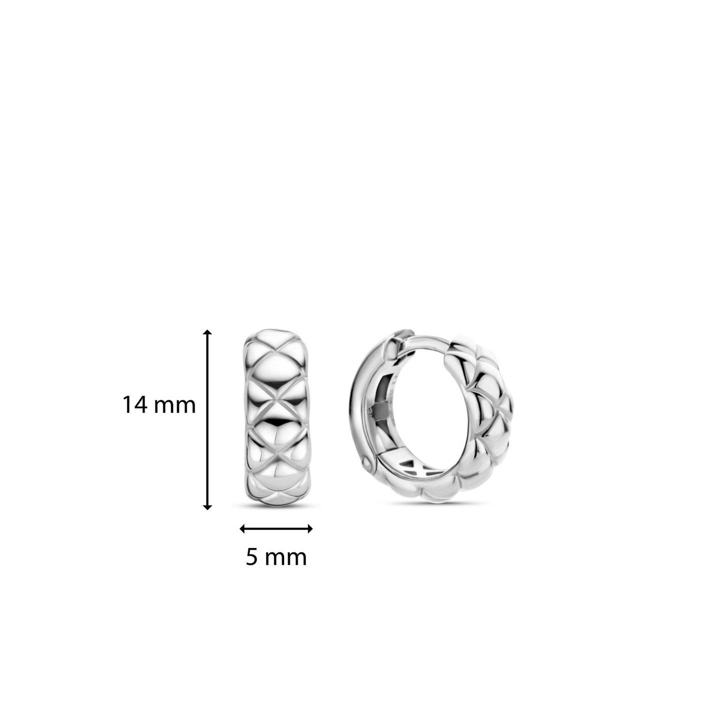 Ti Sento Sterling Silver Hoop Earrings 7911SI
