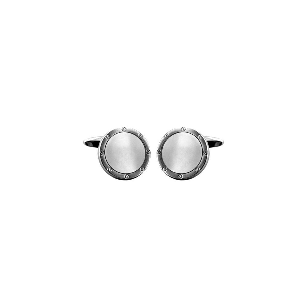 Mother of Pearl Port Hole Gents Cufflinks 90-0207