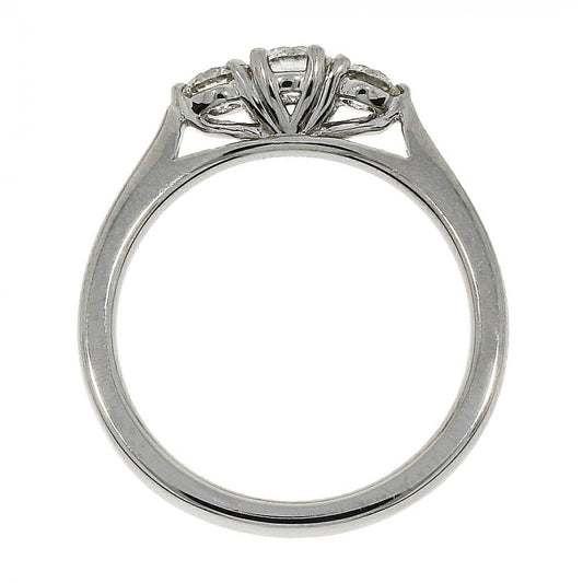 Platinum Diamond Three Stone Ladies Engagement Ring