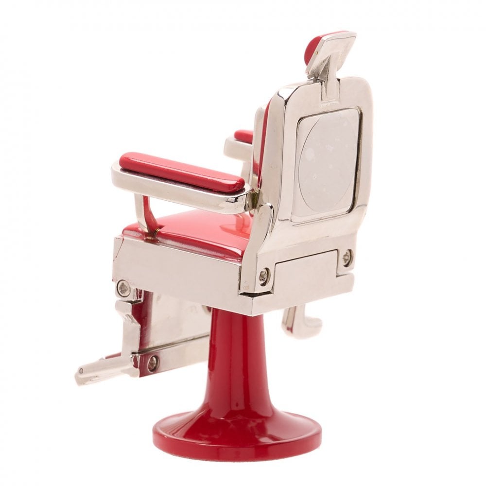Novelty Miniature Quartz Battery Mantel Clock Barbers Chair 9724