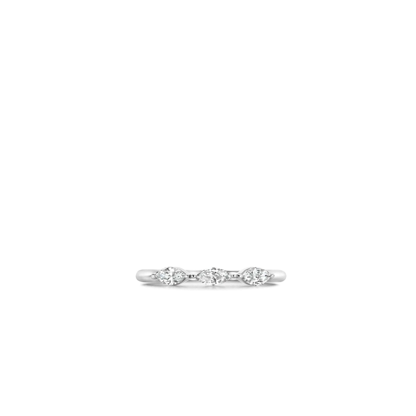 Ti Sento Sterling Silver Cubic Zirconia Ring 12297ZI
