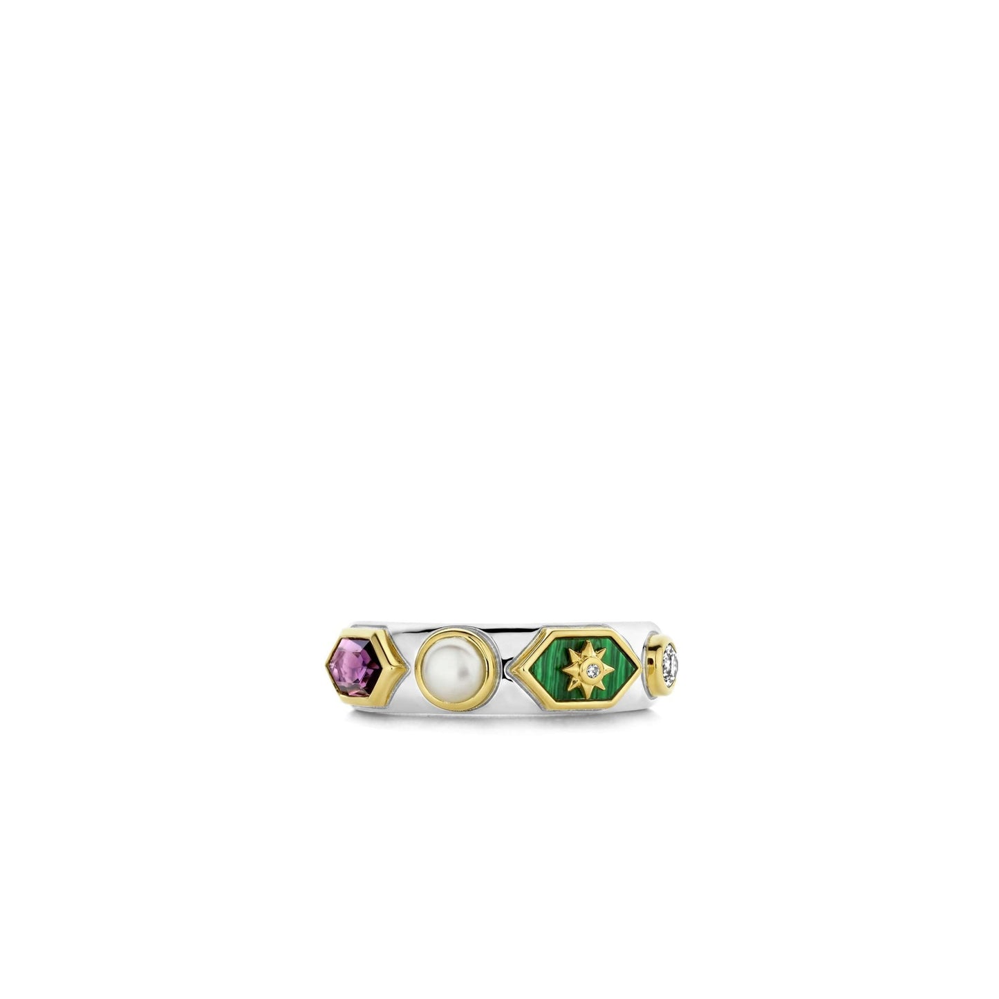 Ti Sento Sterling Silver Stone Set Ring 12314PU