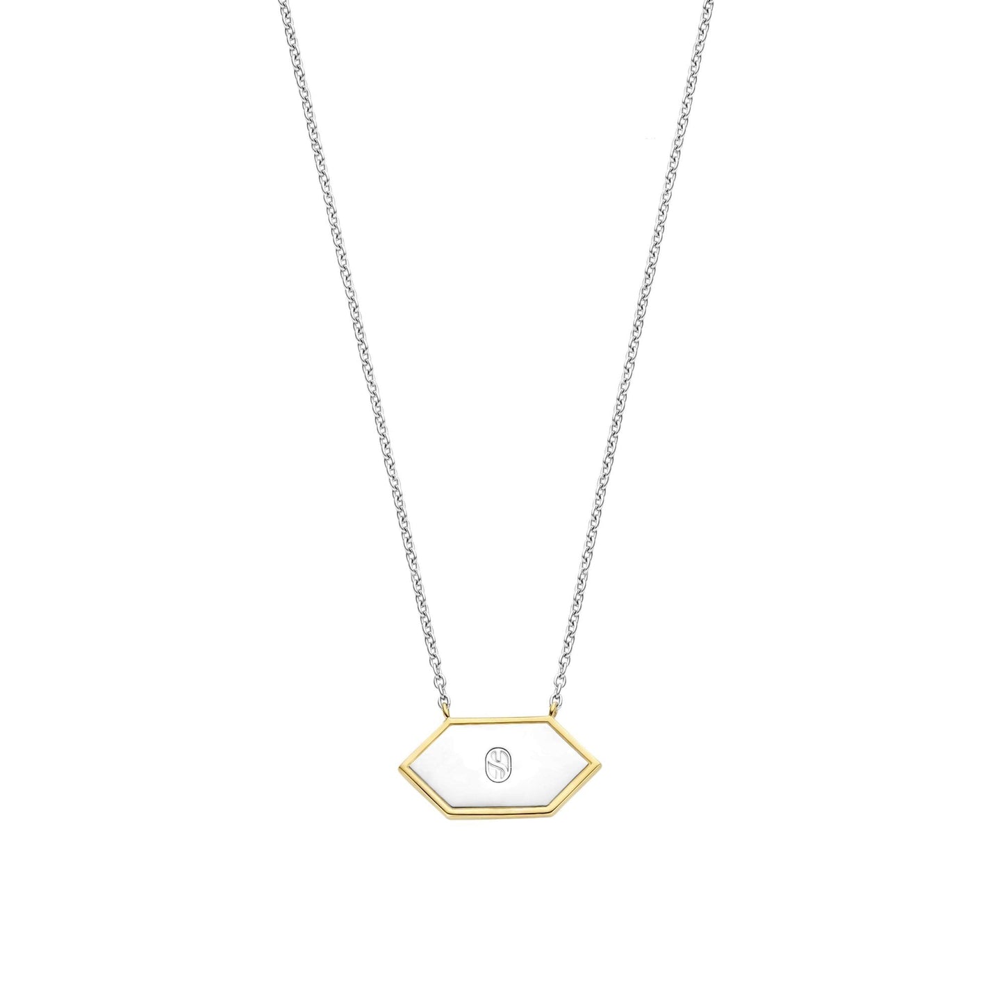 Ti Sento Sterling Silver Malachite Necklace 34039MA