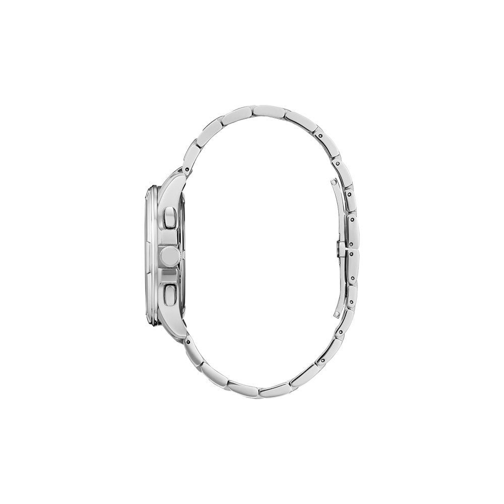Gents Steel Eco-Drive Perpetual Calendar Watch, Alarm BL8160-58L