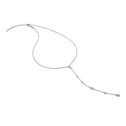 Sterling Silver Ladies Tender Waterfall Marquise Necklace DN178
