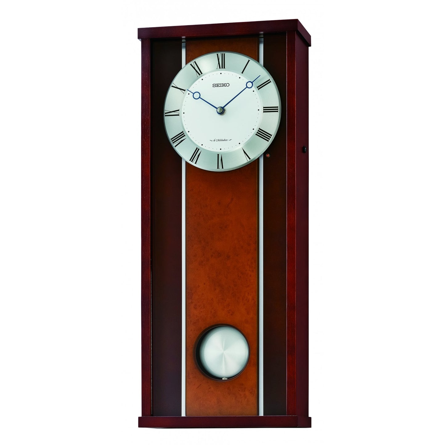 Wooden Musical Pendulum Battery Wall Clock QXM396B