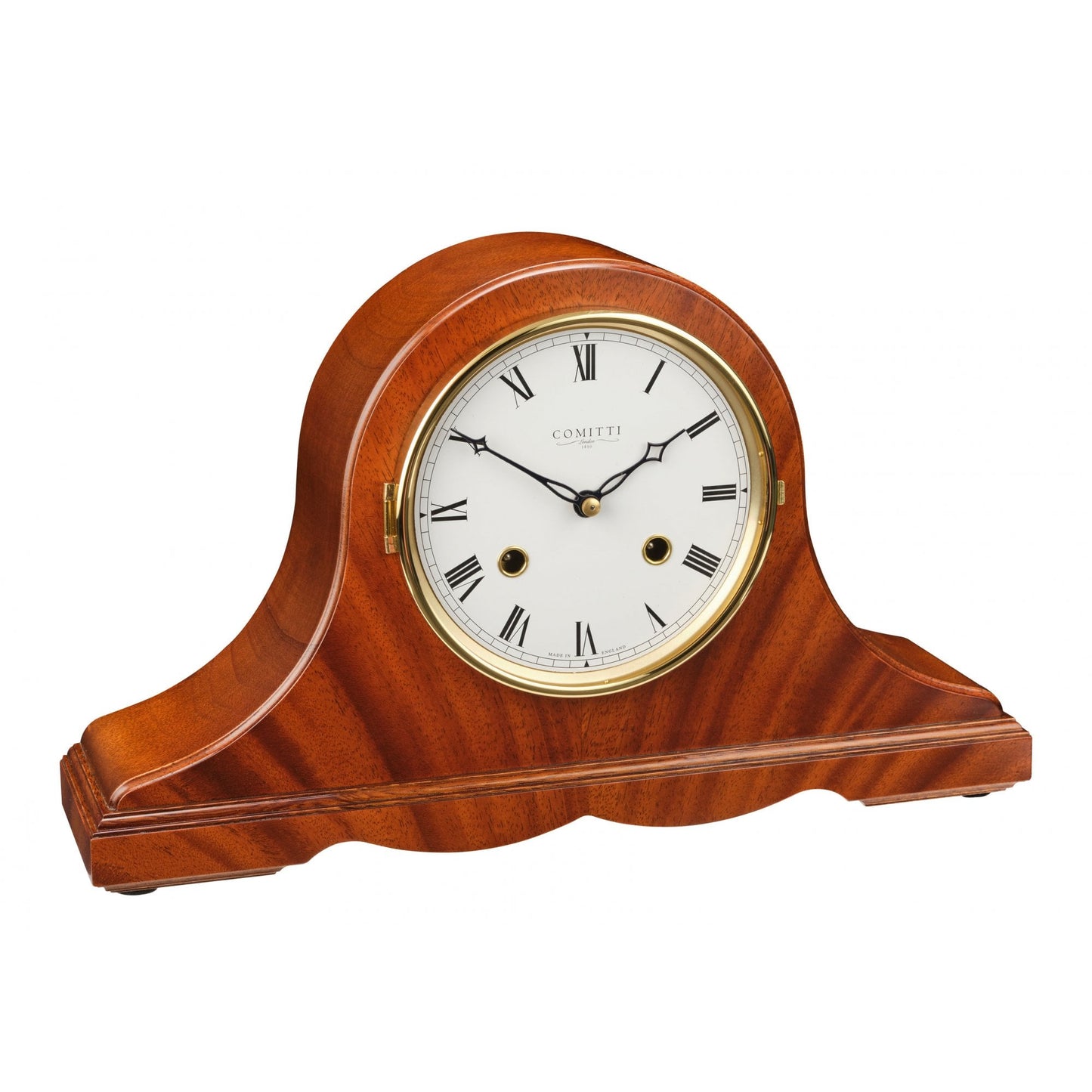 Mahogany Napoleon Bell Strike Mantel Clock 'Regency' C4119S