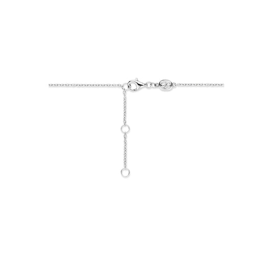 Sterling Silver Cubic Zirconia Cross Bracelet 23048ZI