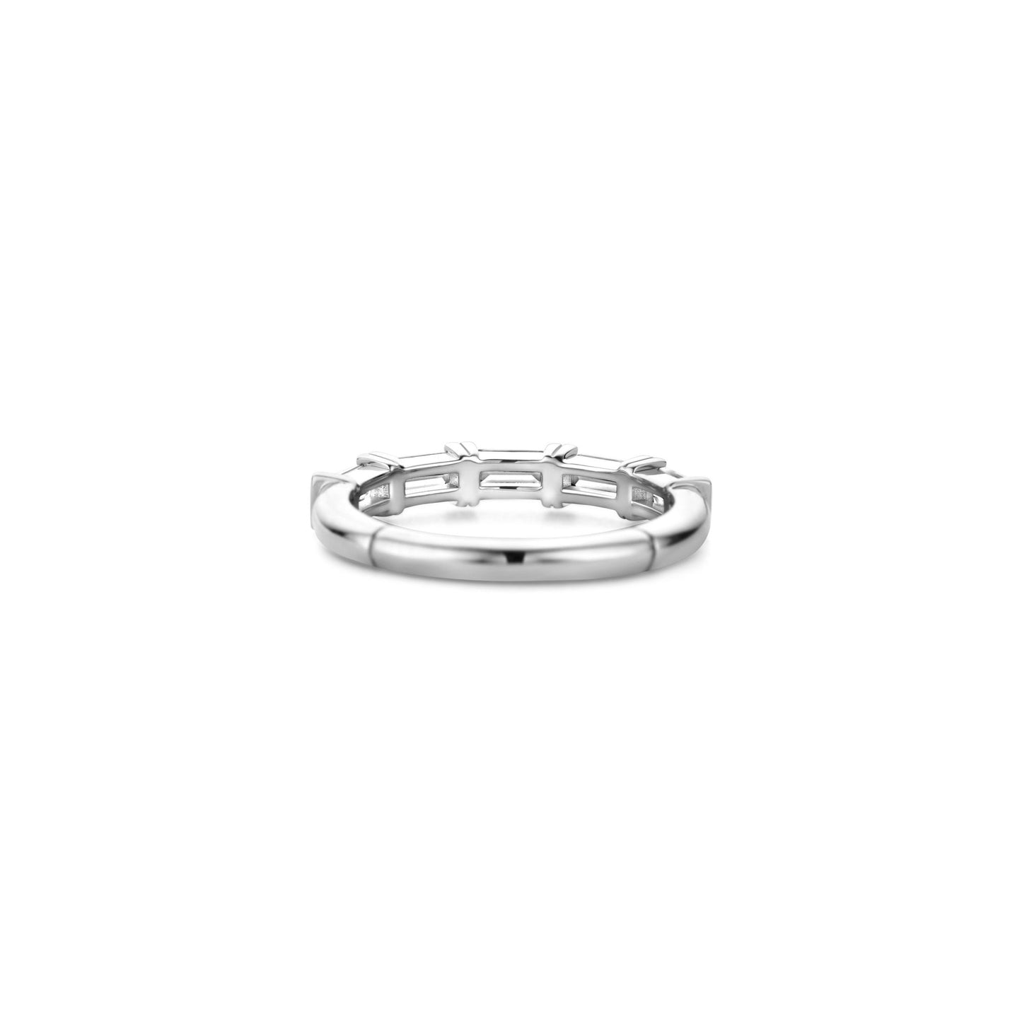 Sterling Silver Ladies Cubic Zirconia Ring 12338ZI/54