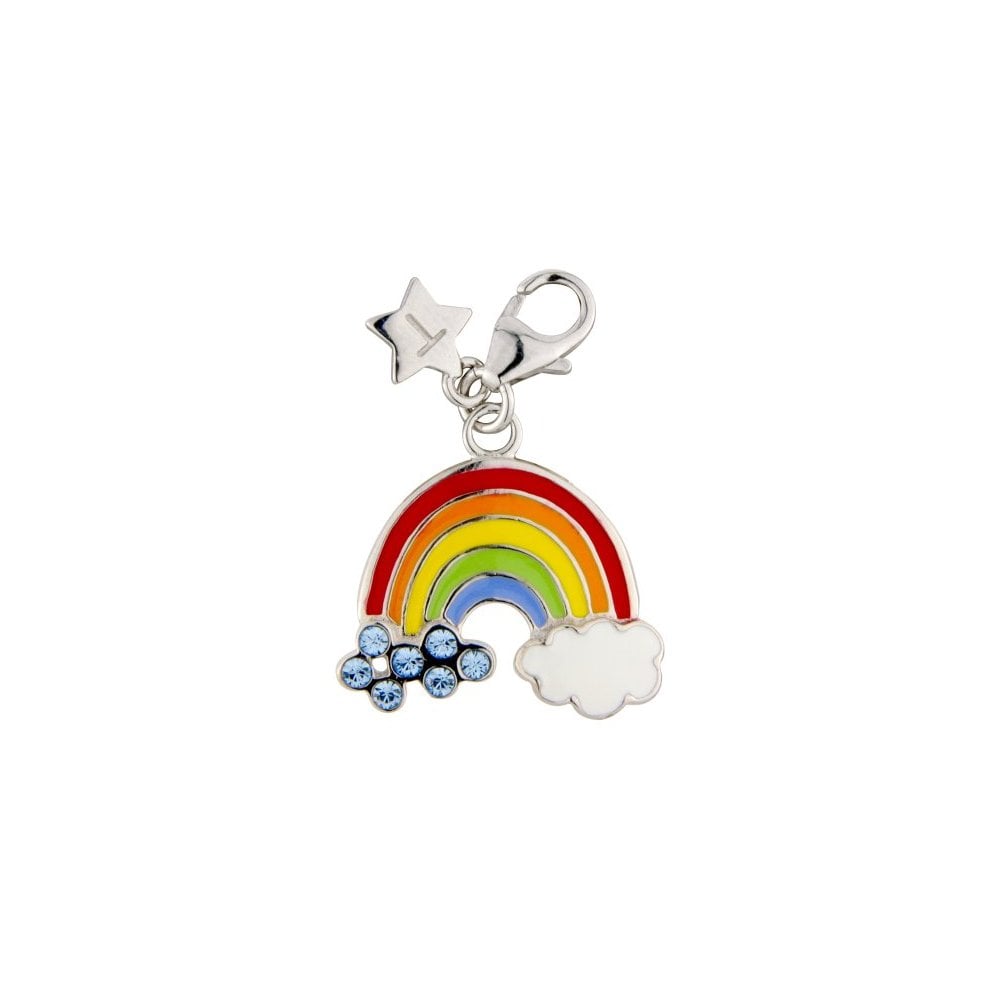 Sterling Silver Rainbow Charm with Colourful Enamel SCH206