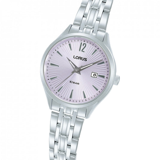 Ladies Quartz Stainless Steel Watch With Lilac Dial RJ299BX9