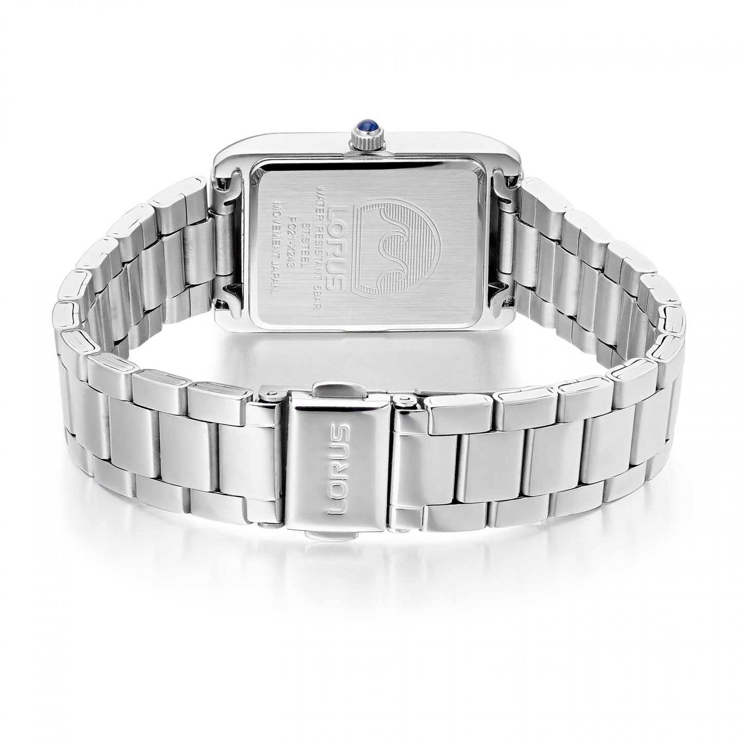 Ladies Quartz Oblong Stainless Steel Watch on Bracelet RG285VX9
