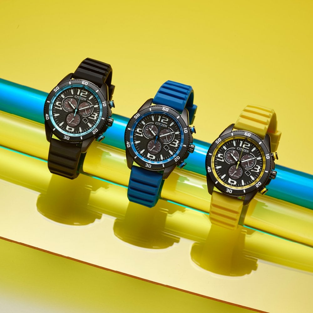Gents Eco Drive Chronograph Sports Watch AT2585-08E