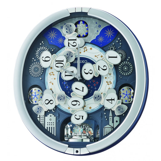 Melodies in Motion Musical Quartz Wall Clock QXM379S