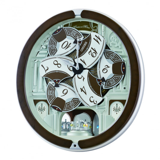 Melodies in Motion Quartz Musical Wall Clock QXM615B