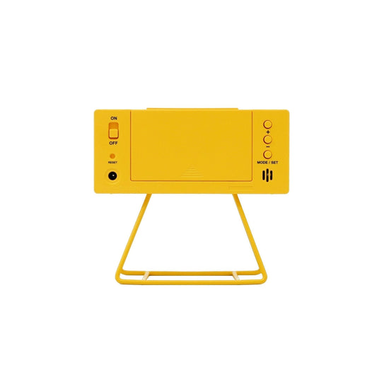 Yellow Battery Digital Alarm Clock, Light, Timer, Date QHL062Y