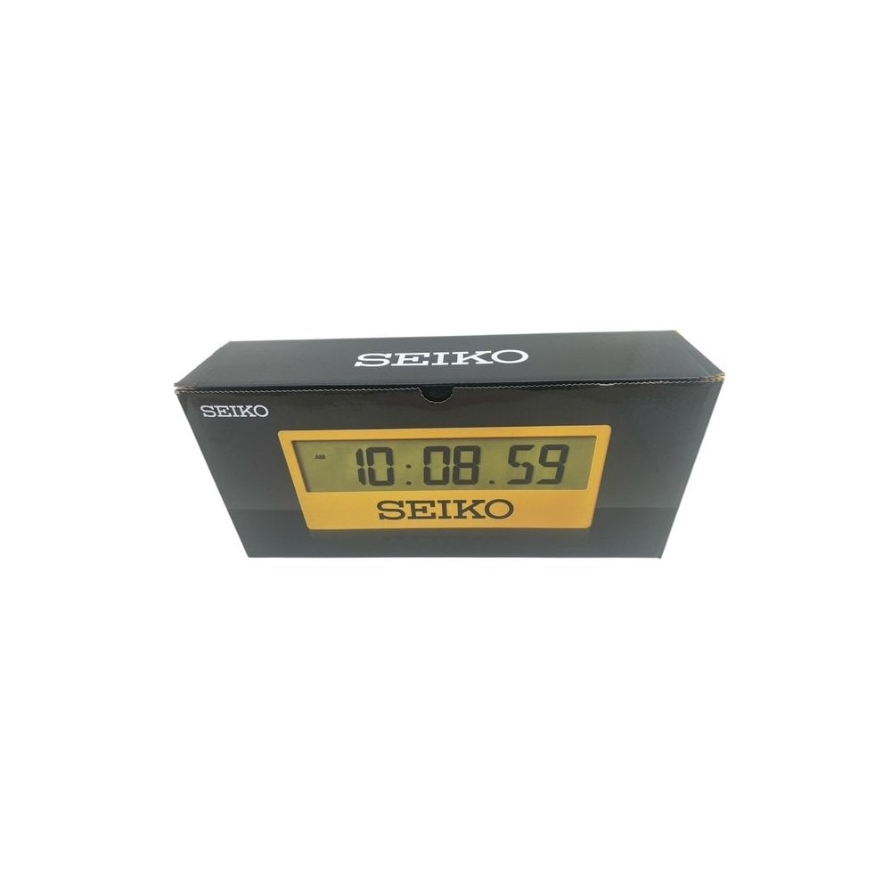 Yellow Seiko Quartz Battery Digital Wall Clock QHL073Y