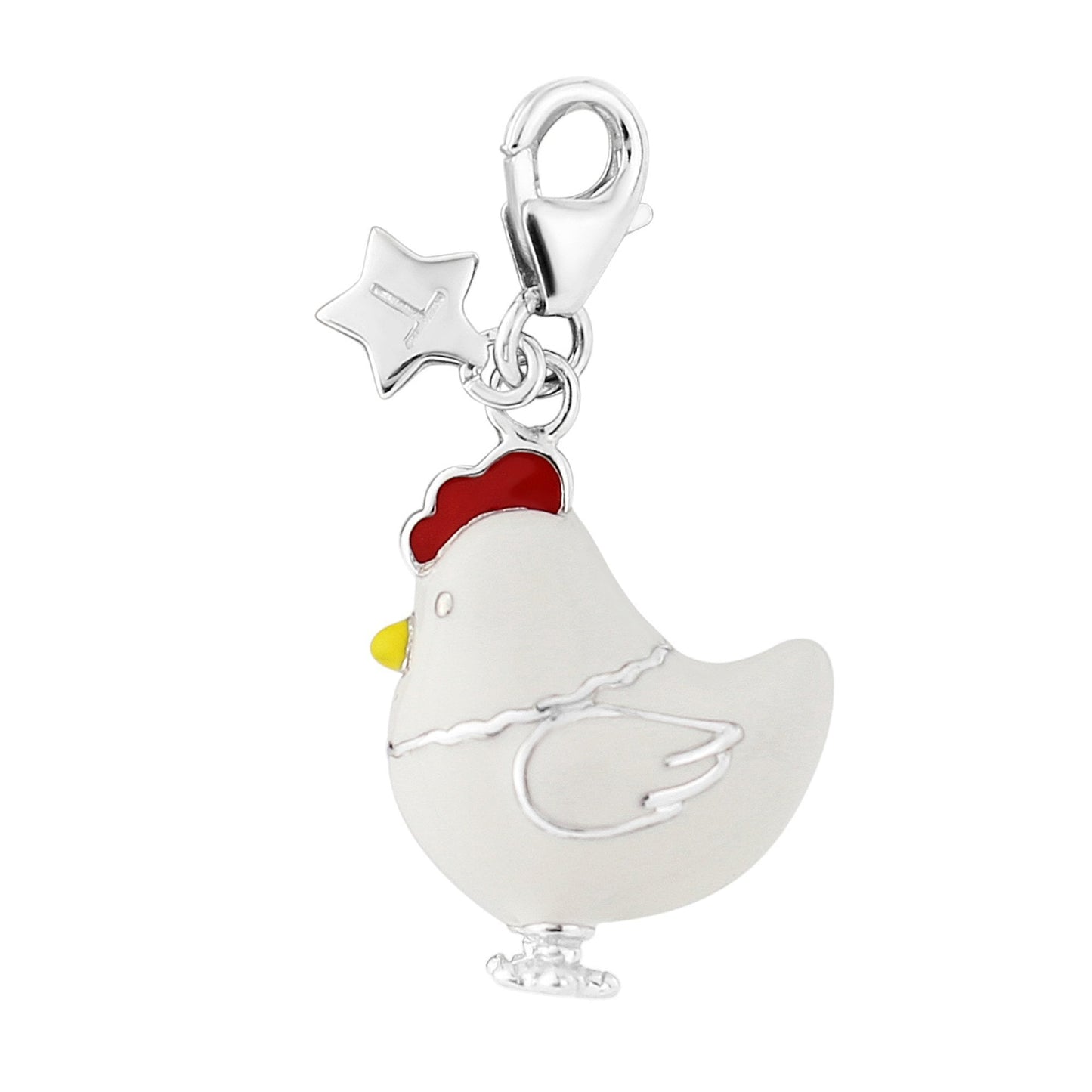 Ladies Sterling Silver Chicken Clip-on Charm SCH308