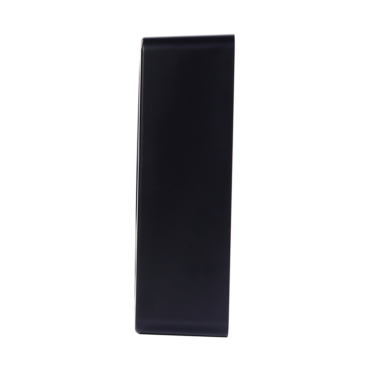 Black Square Battery Wall Clock, Clear Face QXA860K