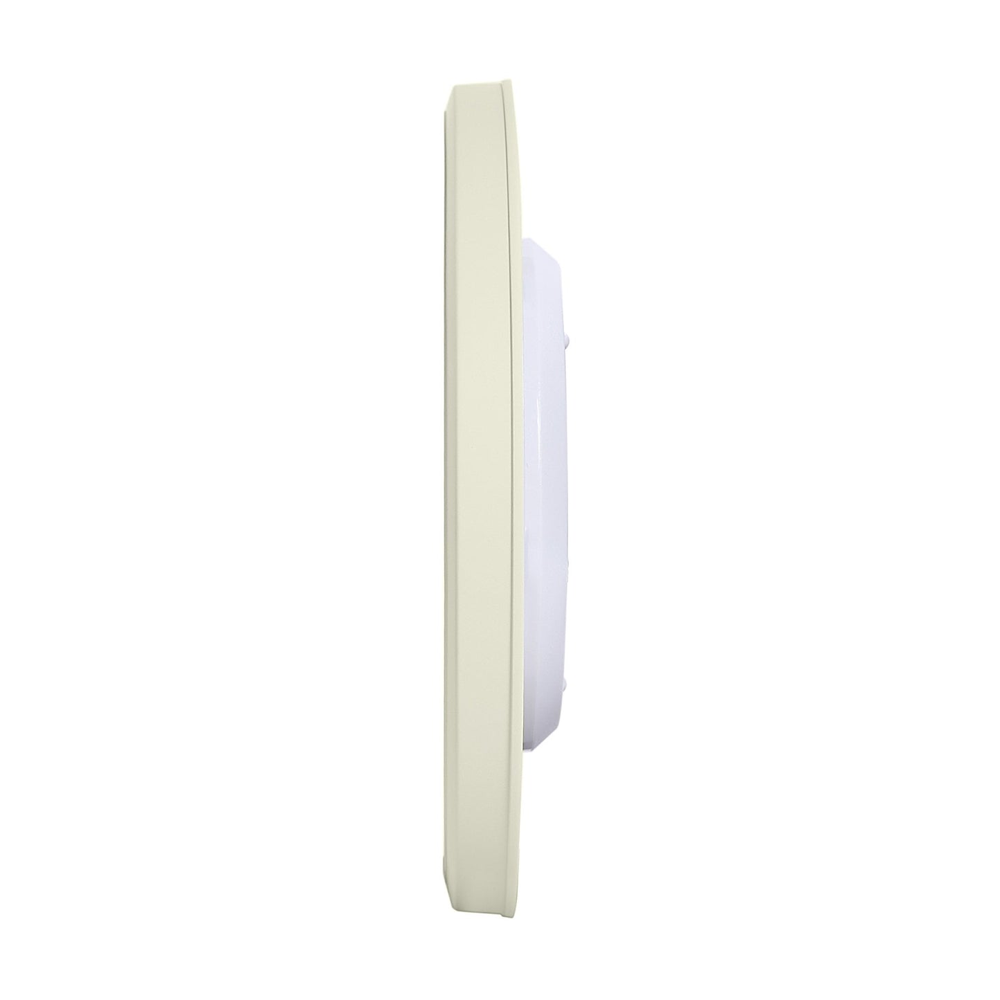 Round Cream Clear Quartz Battery Wall Clock QHA019C