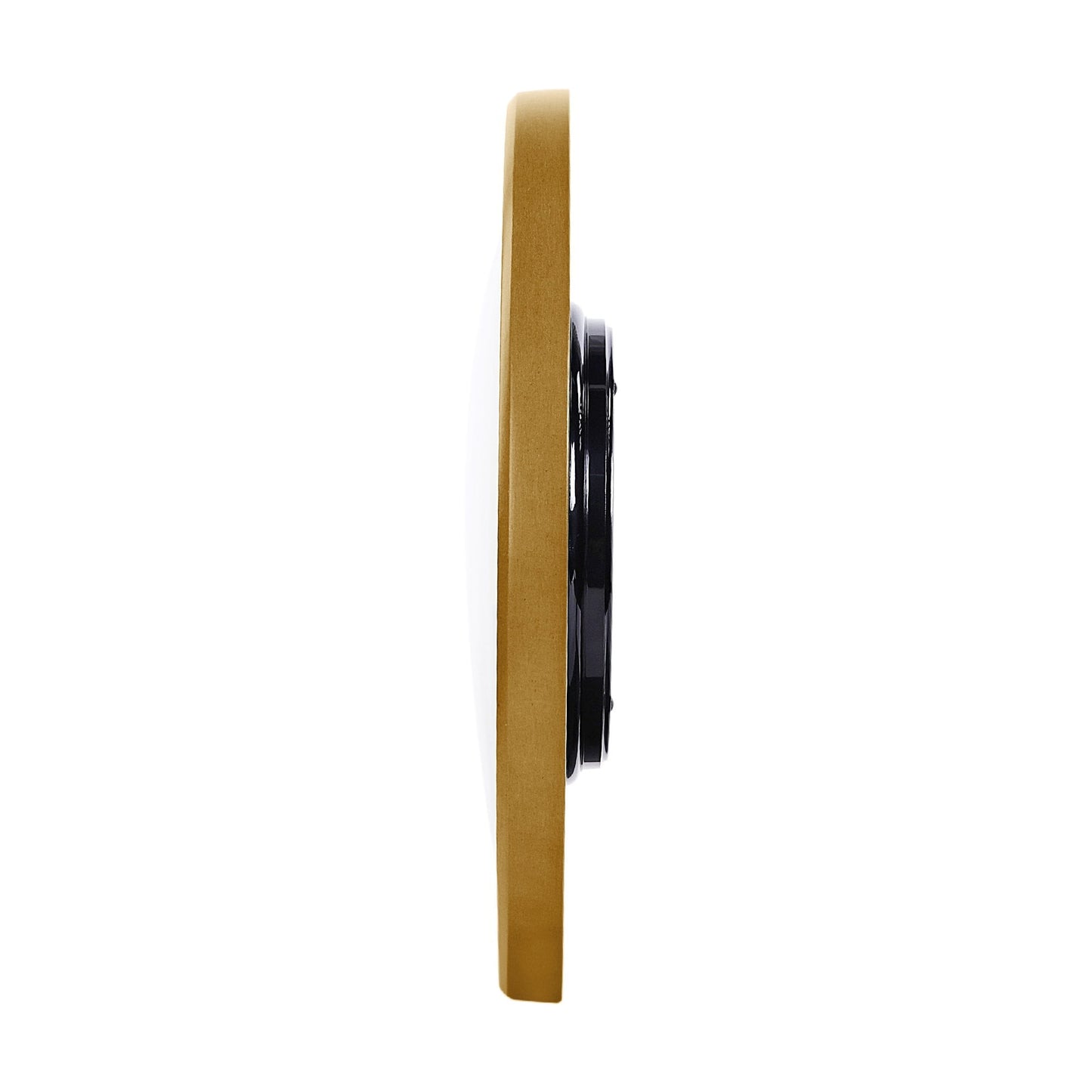 Light Wooden Round Battery Wall Clock QXA866B