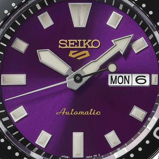 HDB003K1 Seiko 5 Sports Gents 145th Anniversary Limited Edition Automatic Watch in Edo Purple Dial